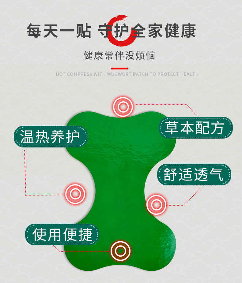 草本配方，舒適透氣，使用便捷
